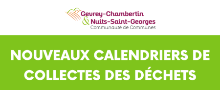 Communauté de Communes Calendrier collecte déchets